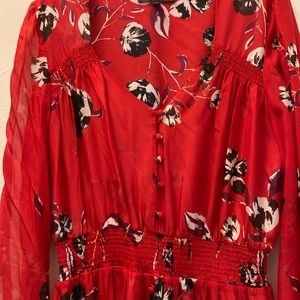 Intermix floral button down dress